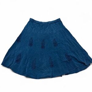 Vintage Just Cruising Paisley Embroidered Skirt Women’s Free Size Boho Vacation